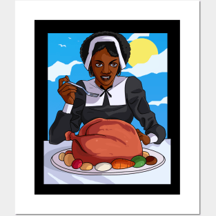 Black Pilgrim Hip Hop Thanksgiving Posters and Art